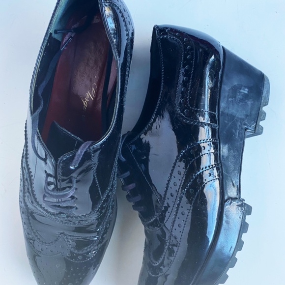 Robert Clergerie black patent shoes size 7 - Picture 2 of 4